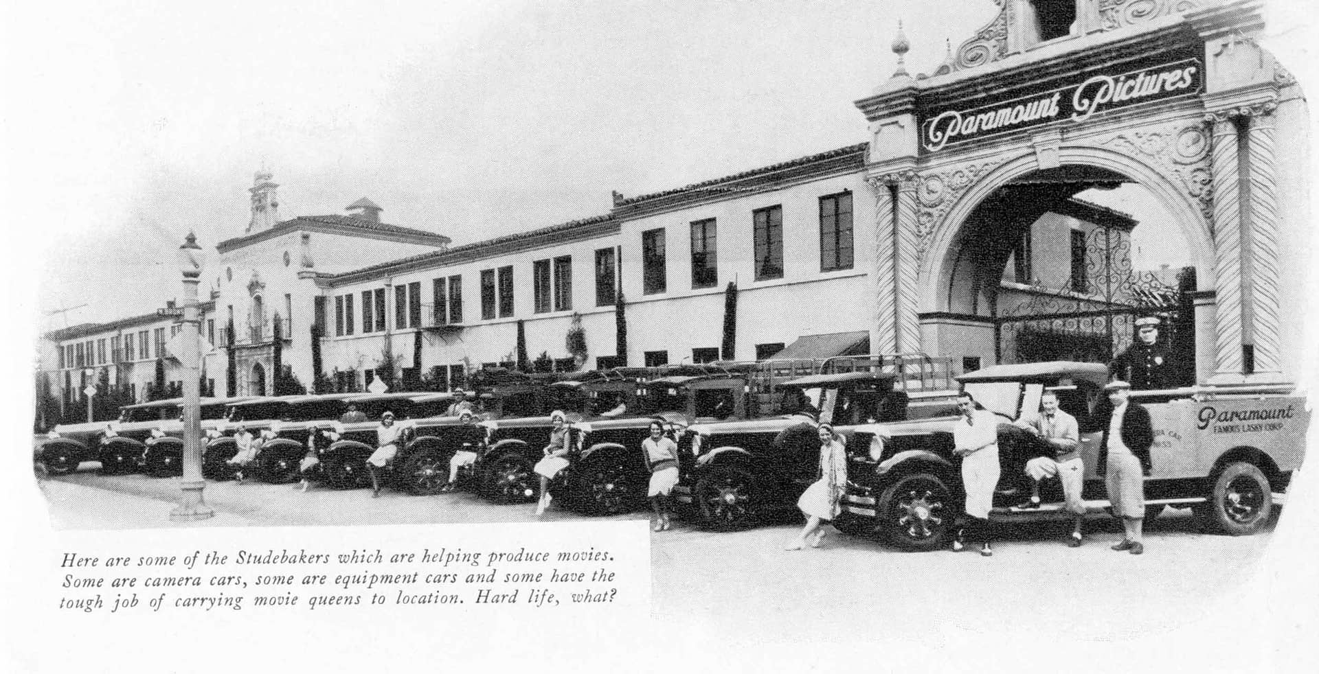 Claudette Colbert (center), director Cecil B. DeMille (lower right corner), cinematographer Victor Milner (looking through a viewfinder), and others during production of Cleopatra (1934), Bison Archives photographs collected by Marc Wanamaker, courtesy of Margaret Herrick Library, Academy of Motion Picture Arts and Sciences.