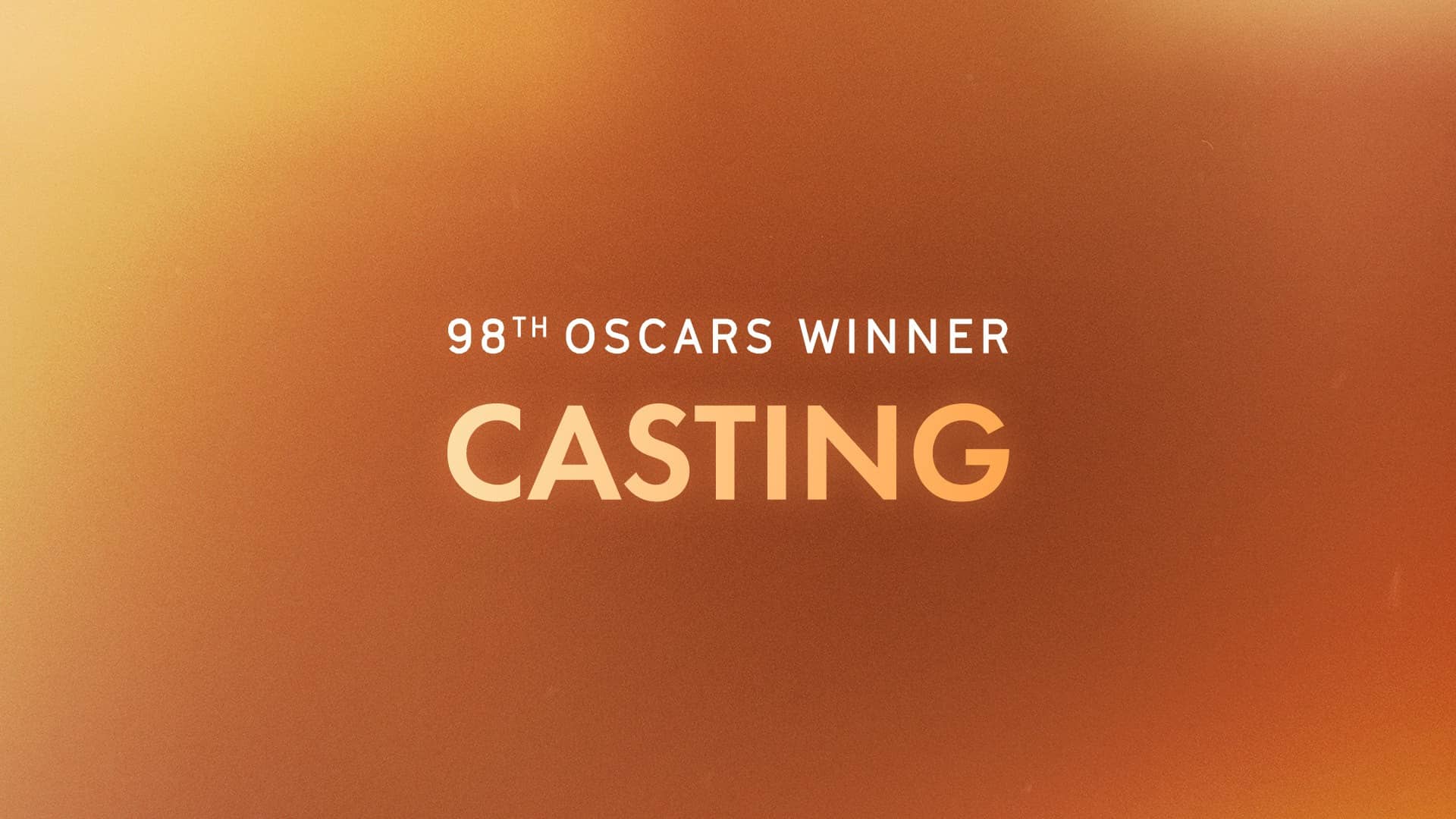 Casting winner